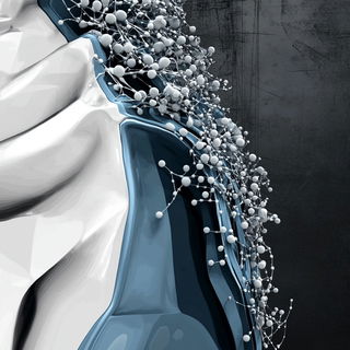 Washclaw Chronicle style, Midjourney V6.1: abstract 3D render