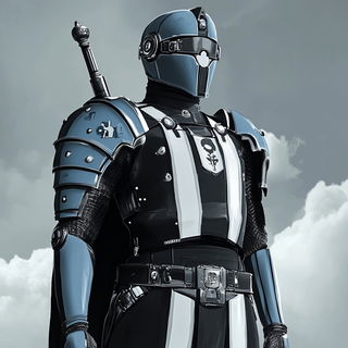 Washclaw Chronicle style, Midjourney V6.1: concept art character design of retropunk steam knight