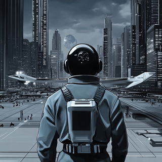 Washclaw Chronicle style, Midjourney V6.1: cinematic shot from sci-fi movie