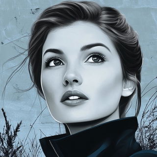 Washclaw Chronicle style, Midjourney V6.1: photographic portrait of female protagonist
