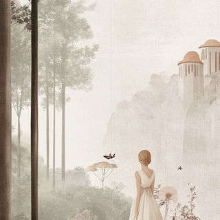 Cryorim Noir style, Midjourney V6.1: retro fairy-tale illustration