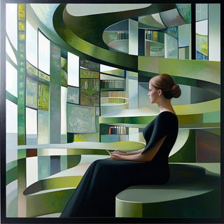 Refraction Naivete style, Midjourney V6.1: Midlibrary