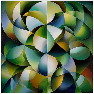 Refraction Naivete style, Midjourney V6.1: creative pattern composition