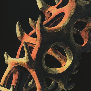Magencore style, Midjourney V6.1: abstract 3D render