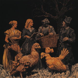Magencore style, Midjourney V6.1: traditional folk art
