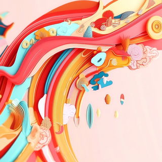 Legendocartoony style, Midjourney V6.1: abstract 3D render