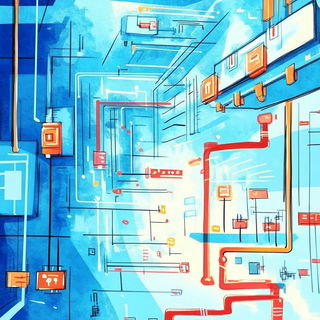 Legendocartoony style, Midjourney V6.1: technical infrastructure blueprint schematics