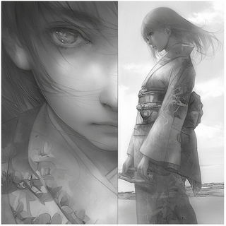 Champleve Astralway style, Midjourney V6.1: black-and-white manga comic strip