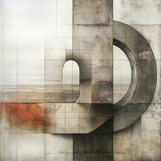 Champleve Astralway style, Midjourney V6.1: typographic composition with large letters