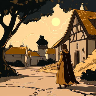 Spiral Ossuary style, Midjourney V6.1: retro fairy-tale illustration