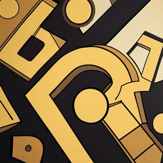 Spiral Ossuary style, Midjourney V6.1: typographic composition with large letters