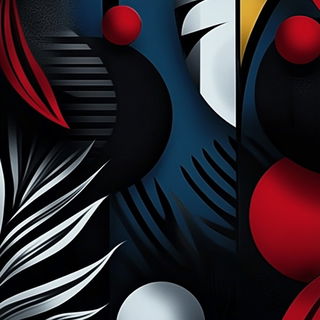 Linocrowd style, Midjourney V6.1: creative pattern composition