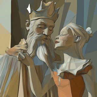 Particlewisp style, Midjourney V6.1: retro fairy-tale illustration