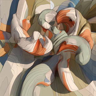 Particlewisp style, Midjourney V6.1: creative pattern composition