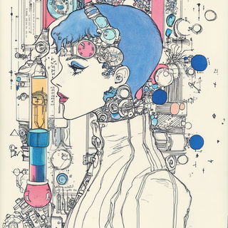 Tidefold style, Midjourney V6.1: editorial illustration for popular scientific magazine cover