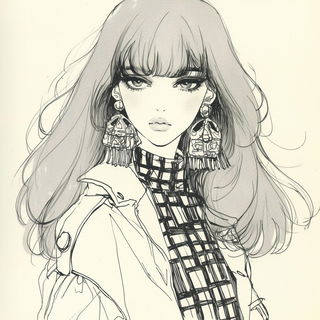 Tidefold style, Midjourney V6.1: black-and-white manga comic strip