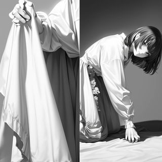 Luminotendon style, Midjourney V6.1: black-and-white manga comic strip