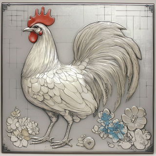 Silvergel Skyline style, Midjourney V6.1: traditional folk art