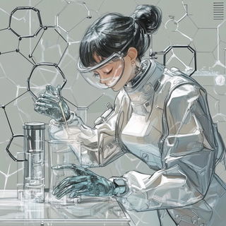 Silvergel Skyline style, Midjourney V6.1: editorial illustration for popular scientific magazine cover