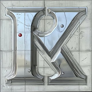 Silvergel Skyline style, Midjourney V6.1: typographic composition with large letters