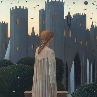 Coveoperetta style, Midjourney V6.1: retro fairy-tale illustration