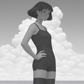 Coveoperetta style, Midjourney V6.1: black-and-white manga comic strip