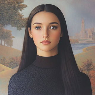 Coveoperetta style, Midjourney V6.1: photographic portrait of female protagonist