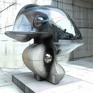 Floodromancy style, Midjourney V6.1: abstract 3D render