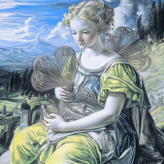 Floodromancy style, Midjourney V6.1: classical 18th-century oil painting