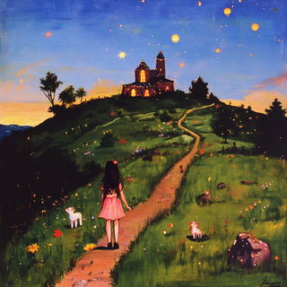 Monochrome Monasticism style, Midjourney V6.1: retro fairy-tale illustration