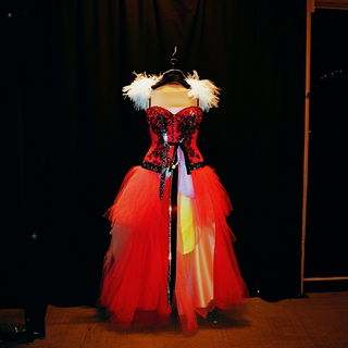 Monochrome Monasticism style, Midjourney V6.1: haute-couture fashion outfit