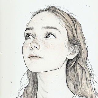 Brightclay Grotesquerie style, Midjourney V6.1: photographic portrait of female protagonist