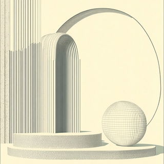Screencut Synchromania style, Midjourney V6.1: abstract 3D render