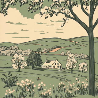 Screencut Synchromania style, Midjourney V6.1: traditional folk art