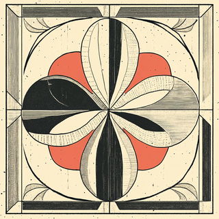 Screencut Synchromania style, Midjourney V6.1: creative pattern composition