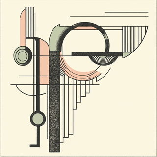 Screencut Synchromania style, Midjourney V6.1: typographic composition with large letters