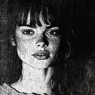 Cryovolcanic Silhouette style, Midjourney V6.1: photographic portrait of female protagonist
