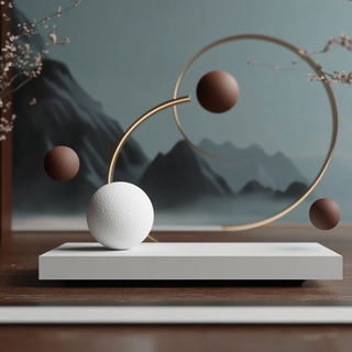 Goldthread Castellature style, Midjourney V6.1: abstract 3D render