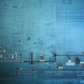Goldthread Castellature style, Midjourney V6.1: technical infrastructure blueprint schematics