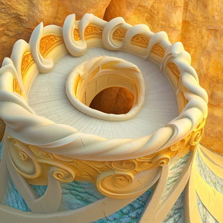 Noctigrove style, Midjourney V6.1: abstract 3D render