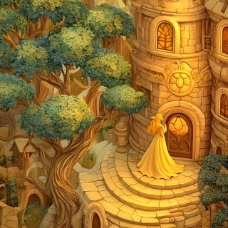 Noctigrove style, Midjourney V6.1: retro fairy-tale illustration