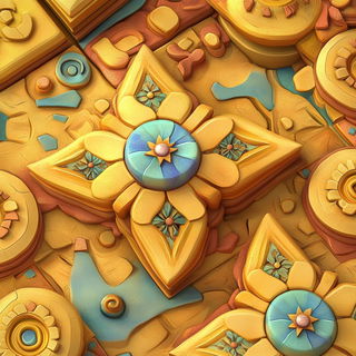 Noctigrove style, Midjourney V6.1: creative pattern composition