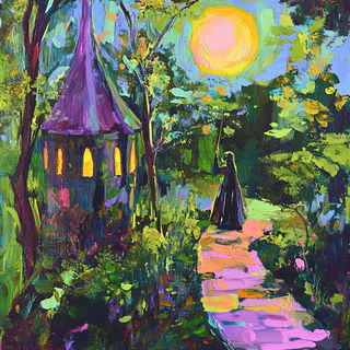 Gothicloris style, Midjourney V6.1: retro fairy-tale illustration