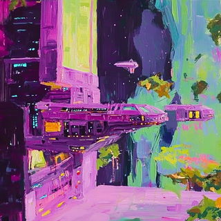 Gothicloris style, Midjourney V6.1: cinematic shot from sci-fi movie