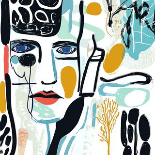 Petalplane Expressionism style, Midjourney V6.1: editorial illustration for popular scientific magazine cover