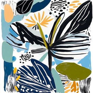 Petalplane Expressionism style, Midjourney V6.1: creative pattern composition