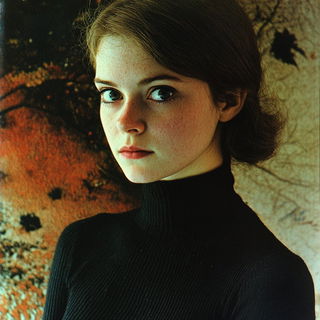 Ruincatharsis style, Midjourney V6.1: photographic portrait of female protagonist