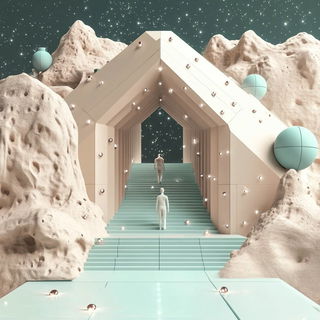 Lacrimorph style, Midjourney V6.1: cinematic shot from sci-fi movie