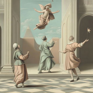 Lacrimorph style, Midjourney V6.1: classical 18th-century oil painting