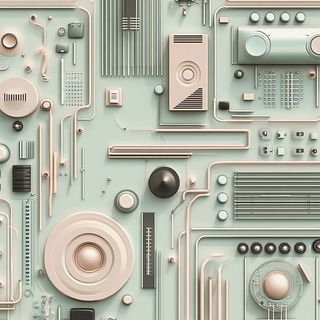 Lacrimorph style, Midjourney V6.1: technical infrastructure blueprint schematics